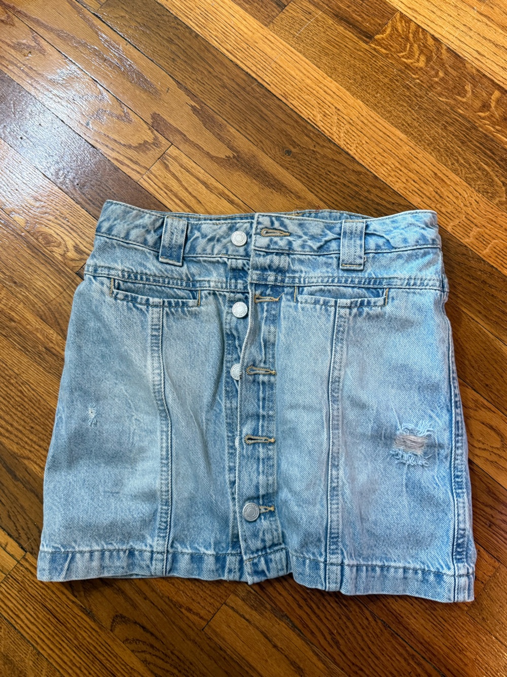 Free people denim skirt